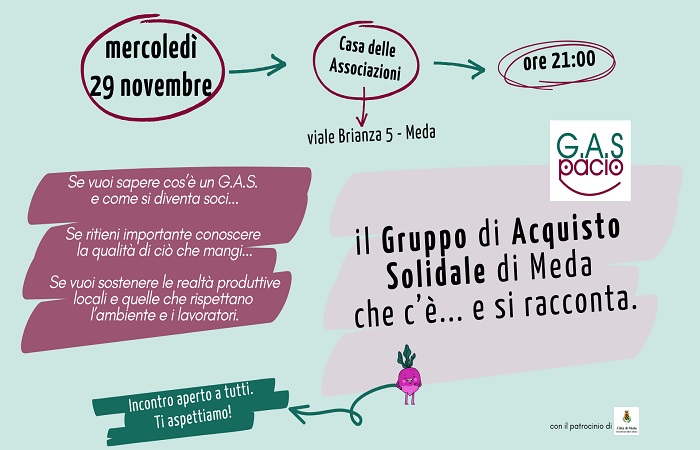 Immagine il Gruppo di Acquisto Solidale di Meda che c'è... e si racconta.