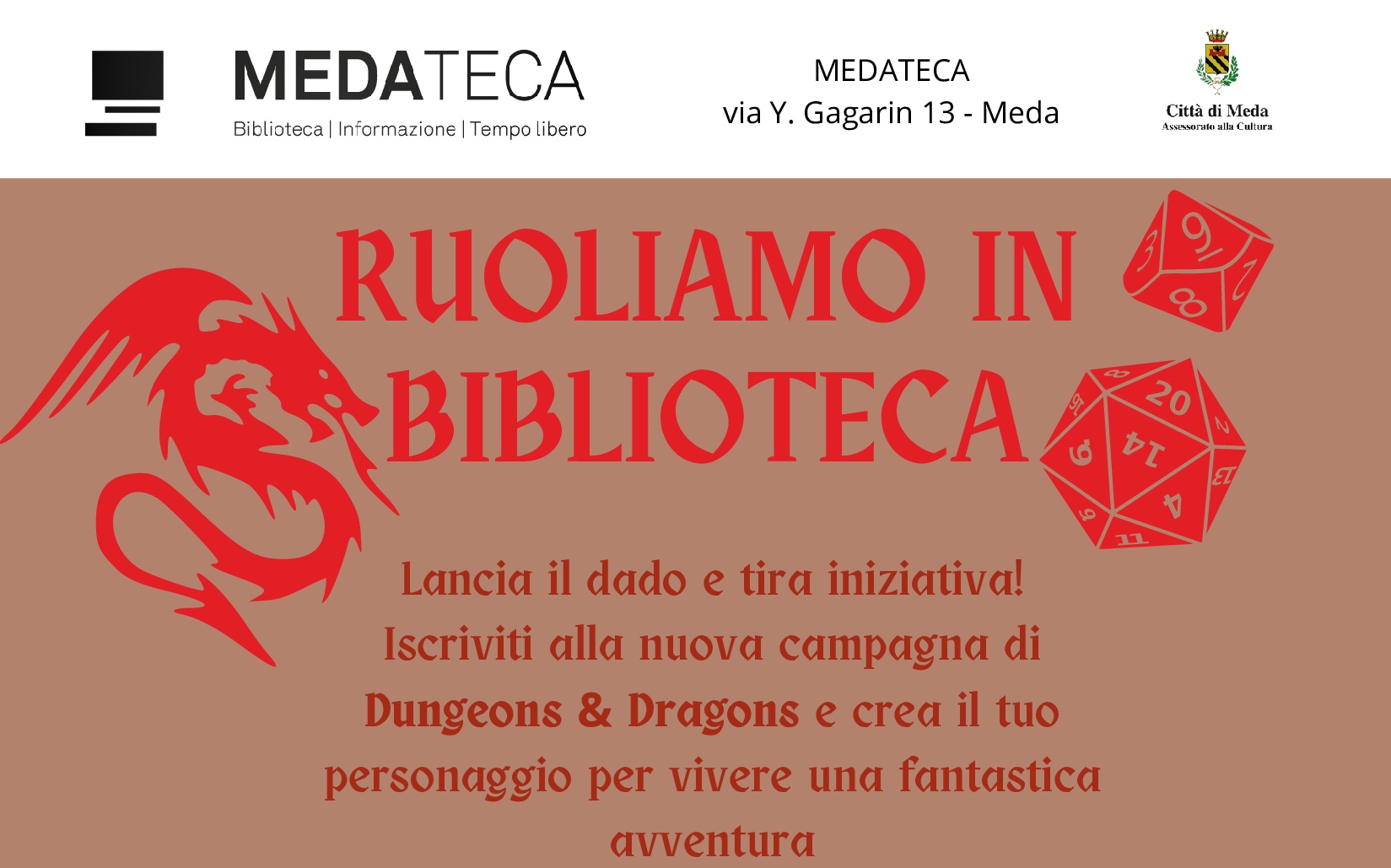 Immagine Ruoliamo in biblioteca - Campagna di Dungeons & Dragons